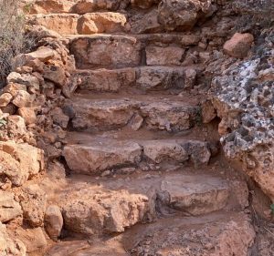 108 hand-built, stone steps